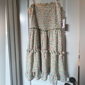 NWT: Jessica Simpson Ruched Floral Mini Dress